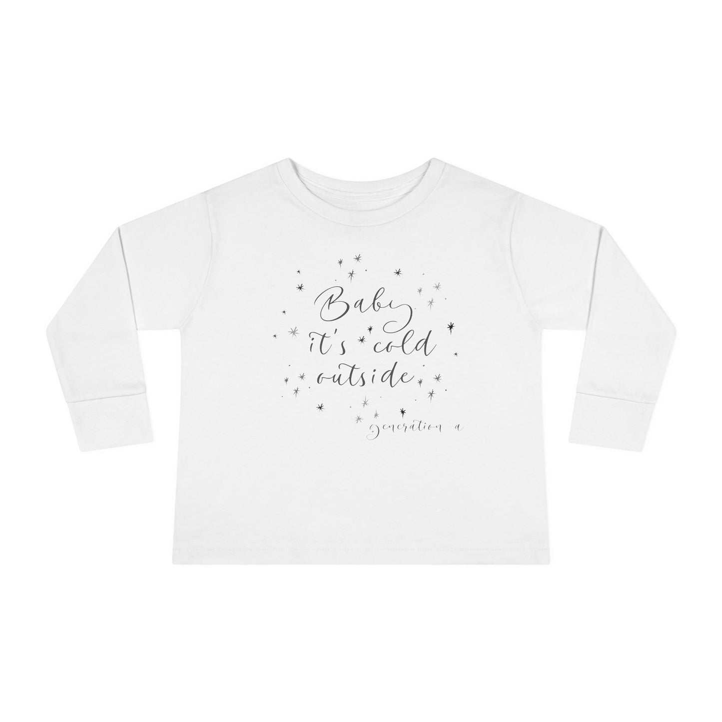 Gen A Snowflakes Toddler Long Sleeve Tee