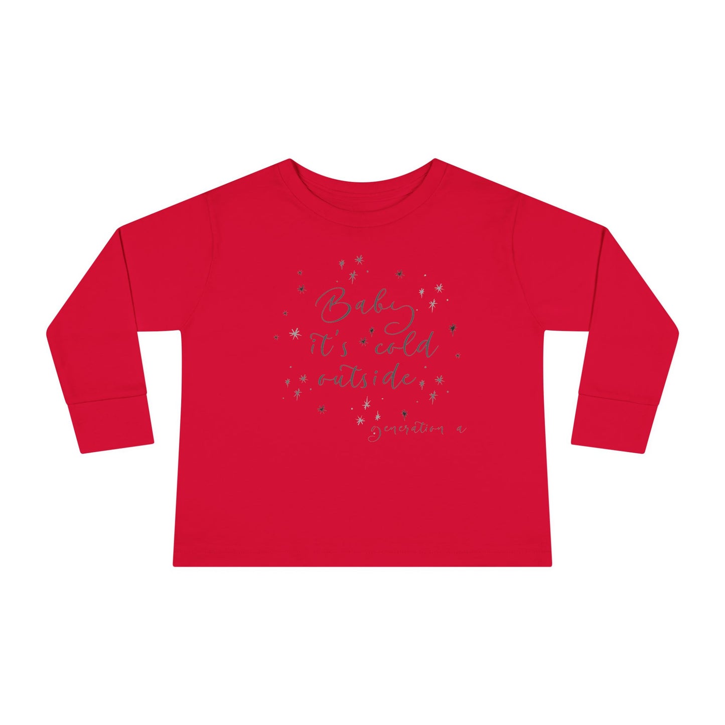 Gen A Snowflakes Toddler Long Sleeve Tee