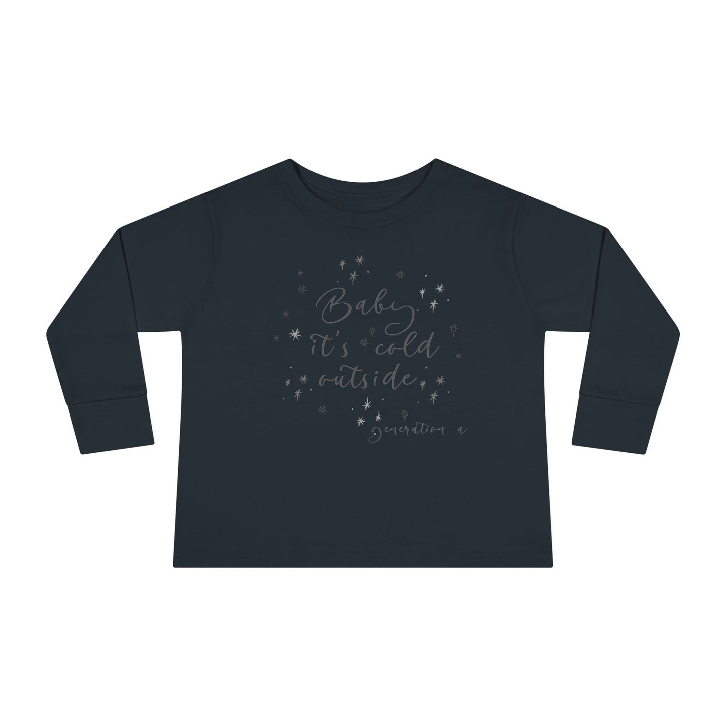 Gen A Snowflakes Toddler Long Sleeve Tee