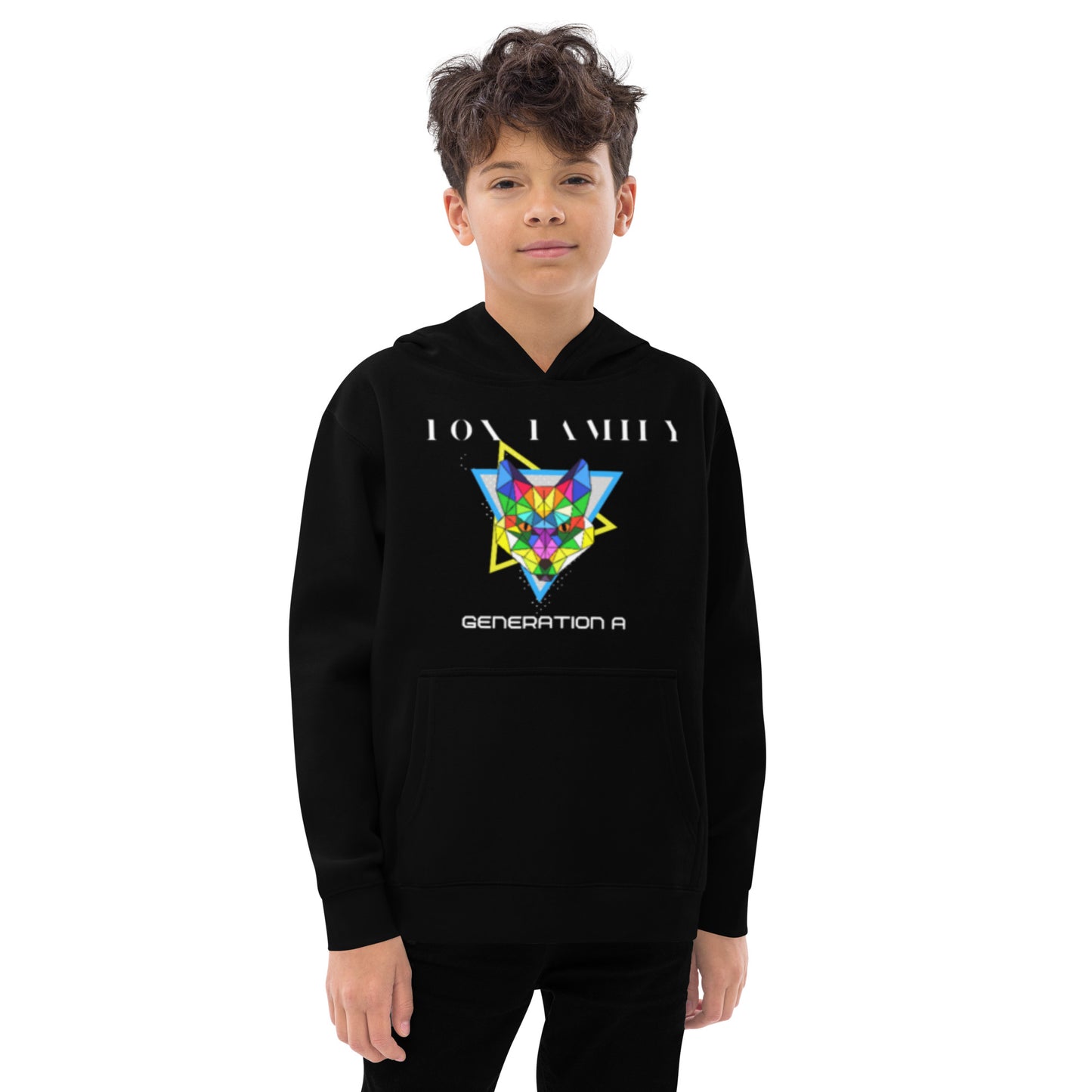 Fox Family Unisex Kids fleece hoodie