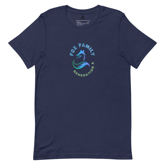 Aqua Fox Unisex Adult t-shirt