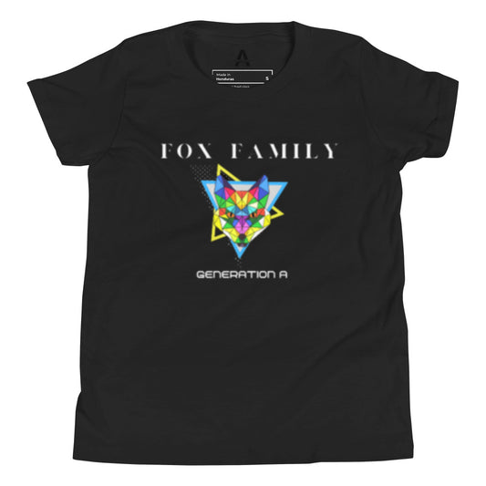 Fox Family Unisex Youth Short Sleeve T-Shirt